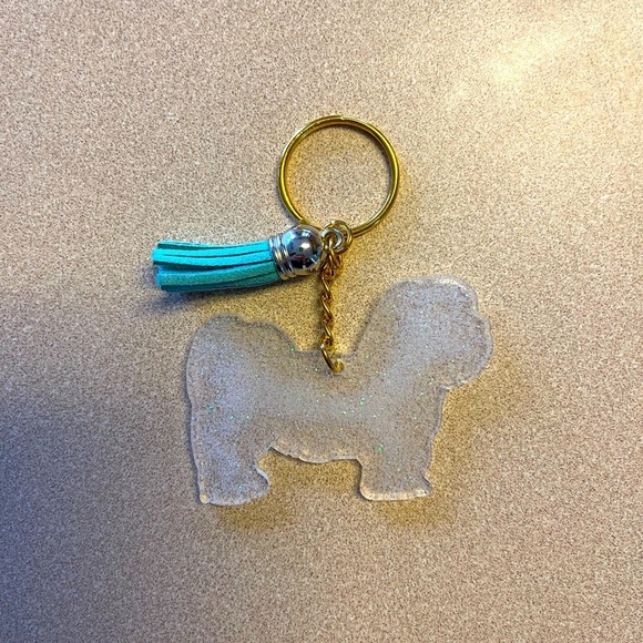 🎉🎉2x HP🎉🎉 Handmade Lhasa Apso/ Shih Tzu Keychain - Picture 1 of 6